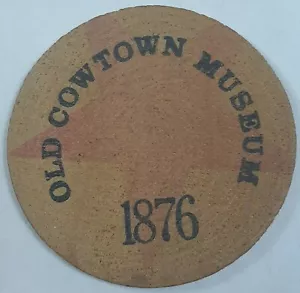 Wichita Kansas Old Cowtown Museum 1st National Bank Wooden Nickel Advertisement - Picture 1 of 3
