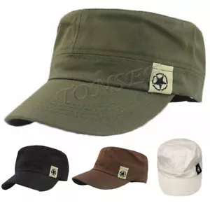 Classic Army Plain Hat Cadet Combat Field Military Cap Style Patrol Baseball Hat - Picture 1 of 13