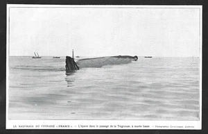 1922 -- QUIBERON TEIGNOUSE . NAUFRANGE DU CUIRASSE FRANCE L EPAVE . 3W772 - Picture 1 of 1