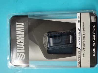 NEW BLACKHAWK! IWB Holster, Size 07, Right Hand 73IP07BK - Image 1 of 2