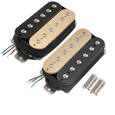 Artec HBA115-ZB Zebra Alnico 5 Uncovered Standard Humbucker Guitar Pickup Set - image 1 of 4