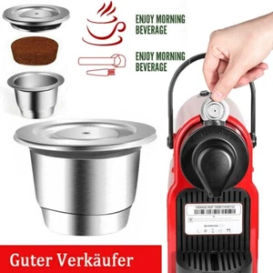 Nachfüllbar Edelstahl Kaffee Kapsel Wiederverwendbare Kapseln Pads für Nespresso - Bild 1 von 6