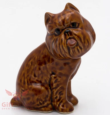 Figura de porcelana del perro grifón de Bruselas Foto 1 de 4