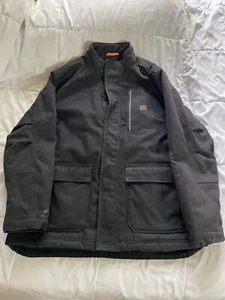 Walls Jacket Mens XL Black Insulated Tough Modern Work Coat Hunting Duck Canvas - Picture 1 of 4