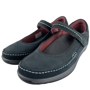 Scarpe comode OrthoFeet Mary Janes Athens 863 da donna blu navy in pelle taglia 8,5 B - Foto 1 di 14