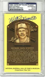 Mike Schmidt SIGNED Baseball Hall of Fame Plaque Phillies PSA/DNA AUTOGRAPHED - Picture 1 of 1