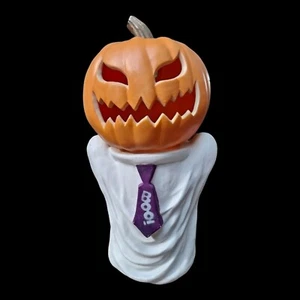 Molde soplado fantasma y Jack-o'-Lantern vida navideña calabaza Halloween luces espeluznantes - Imagen 1 de 5
