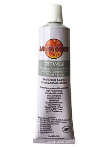 LavaLock® BBQ CLEAR RTV Hi Temp Smoker Silicon Sealer Gasket Adhesive Food Safe - Picture 1 of 5