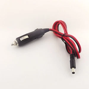 4FT 12V DC 5.5mm x 2.1mm Car Cigarette Lighter Power Plug Cord Adapter Cable Red - Picture 1 of 5