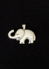 .925 Sterling Silver - Small Lucky Elephant Pendant / Charm - 3 Grams