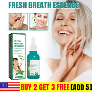 Professional Bad Breath Removing Drops, Fresh Breath Formula Oral Care Essence
