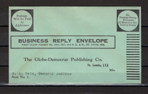 ''THE GLOBE -DEMOCRAT PUBLISHING Co''. ST. LOUIS MO. U.S. 40s - Picture 1 of 2