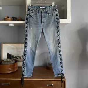 GRLFRND Karolina Side Lace-up Skinny Jeans Hight Waist in Imperial Wash 29 - Picture 1 of 10