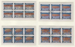 Aviazione D13 Dirigibili 4 Fogli 1982 Corea - CV 18 euro - Foto 1 di 5