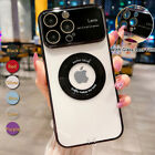 For iPhone 14 Pro Max 13 MagSafe Glass Lens Protector Window Soft TPU Case Cover