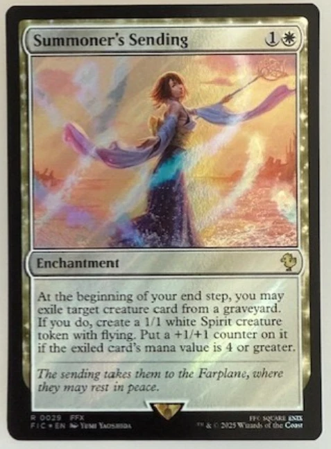 MTG: Summoner's Sending (Surge Foil) Commander: Final Fantasy Foil NM - Image 1 of 1