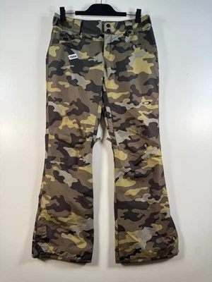 Calça de esqui Oakley unissex camuflada tango isolada inverno snowboard verde tamanho P 16x31 - Imagem 1 de 4
