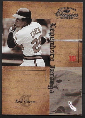 2004 Donruss Classics Legendary Lumberjacks #56 Род Carew Angels #'d/1000 - Изображение 1 из 2