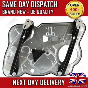 SKODA OCTAVIA MK2 2004-2013 FRONT LEFT PASSENGER WINDOW REGULATOR & PANEL - Picture 1 of 8