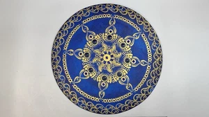 12 Zoll rundes flaches Mandala Leinwandbild - von JaDeL - Bild 1 von 8