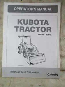 Kubota B26TL Betriebsanleitung 32741-63123 - Bild 1 von 6