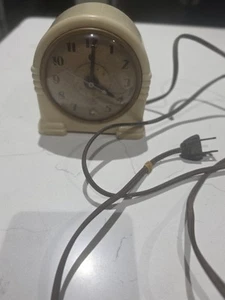 Vintage 40er Jahre Telechron 7H125 Elektrischer Wecker. Es funktioniert noch! - Bild 1 von 12