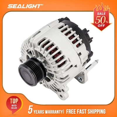 140Amp Alternator For Volkswagen Passat Jetta Beetle 2006-2014 2.5L L5 CCW - Image 1 of 4