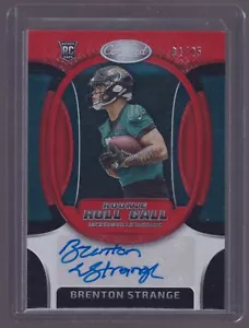 2023 Certified Brenton Strange RC #RRCS-10 Roll Call Signatures Red Etch #/25 - Bild 1 von 2