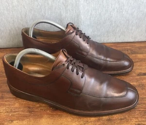 Mezlan Fiore Herren Größe 8 M Geteilte Zehe Elegant Schuhe Braun Leder Oxford Schnürschuhe - Bild 1 von 10