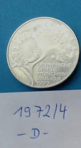 10 D-Mark 1972 D - Olympiade München Zeltdach - Bild 1 von 2