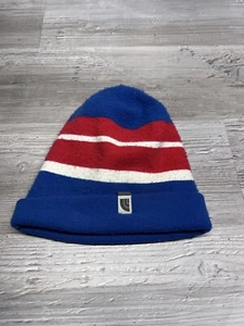 Vintage The North Face Youth Beanie Red White Blue Patriotic Size M Knit Hat - Picture 1 of 3