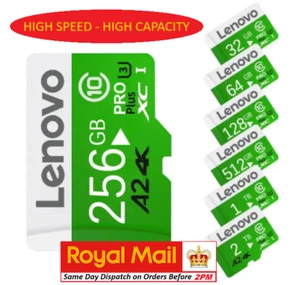 Micro SD Memory Card 32GB 64GB 128GB 256GB 512gb 1TB 2TB Class 10 High Speed - Picture 1 of 16