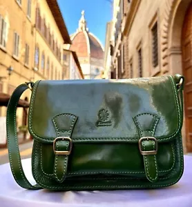 Italian Women’s Handmade Leather Crossbody Bags Made In Italy Perfect Condition - Picture 1 of 13