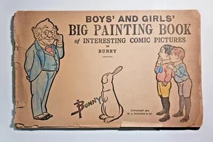 Libro de pintura grande de cómic interesante Foxy Grandpa 1914 para niños y niñas - Imagen 1 de 7