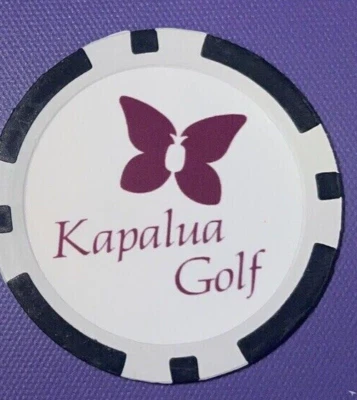 KAPALUA GOLF CLUB - *POKER CHIP* --GOLF BALL MARKER — 第 1/2 张图片