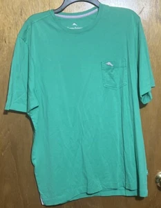 Tommy Bahama 100 % Pima-Baumwolle neu Bali Skyline T-Shirt Herren Medium Hawaii Stechpalme neu mit Etikett - Bild 1 von 4