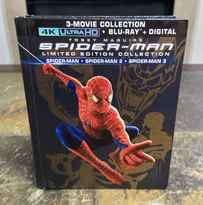 Spider-Man 1 2 3 (4K Ultra HD + Blu-Ray, 2017; Limited Edition Collection) RARE - Picture 1 of 4
