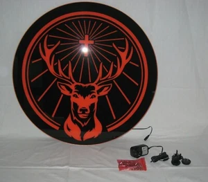 Jägermeister Leuchtreklame Leuchtwerbung "Rudi" Ø 65 cm - Bild 1 von 3