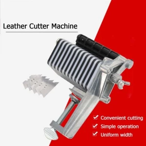 Leder Tischplatte Spitzenschneider für Fransen Flechtstreifen Gürtel und Spitze - Bild 1 von 13