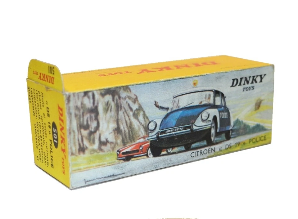 Dinky Toys boîte repro 501 citroen ds 19 police
