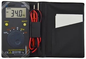 Pocket Size 1999 Count Auto Range Digital Multimeter with Case - AC/DC to 600V - Picture 1 of 4