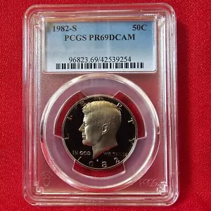 1982 S Proof 50c Kennedy halber Dollar PCGS PR69DCAM - Bild 1 von 2