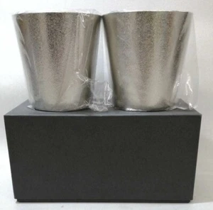 Nousaku Pair of Tumblers NAJIMI TinwareNew, From Japan - Picture 1 of 13