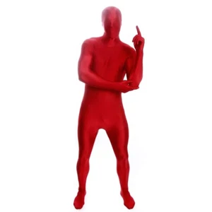 Adult Maroon Morph Suit Outfit Fancy Dress Stag Do Size XXL *NEW* - Picture 1 of 4