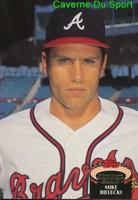 656  MIKE BIELECKI  ATLANTA BRAVES TOPPS BASEBALL CARD STADIUM CLUB 1992 - Photo 1/2