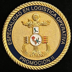 Especialidad En Logistica Operativa Promotion II Mexico Navy Challenge Coin - Foto 1 di 2