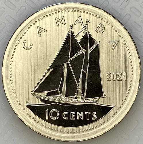 2024 PIÈCE DE 10 CENTS CANADA KING CHARLES III SPÉCIMEN CENTIME CENTIME