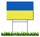 Ukraine Flag Ukranian WE STAND WITH FREE STAKES MADE IN USA FAST SHIPPING