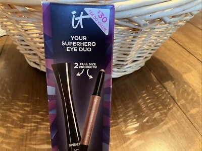 It Your Superhero Eye Duo Mascara & Shadow Stick 2pc Full Size Set NEW - Image 1 of 4