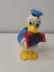 Walt Disney Donald Duck - 4" Plastic Figure - Playing Accordian Vintage - Picture 1 of 6
